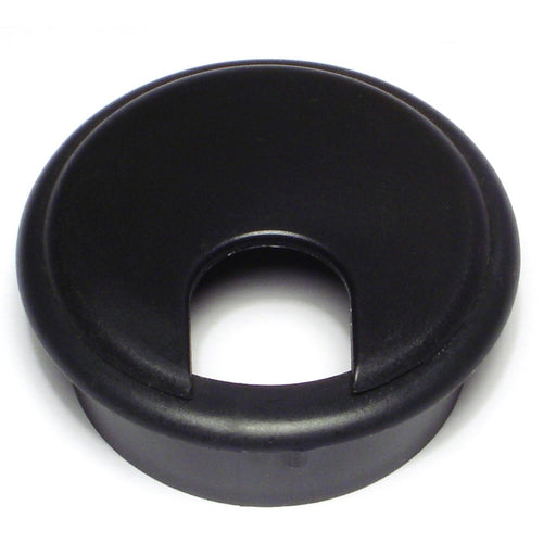 2" Black Plastic Desk Grommets