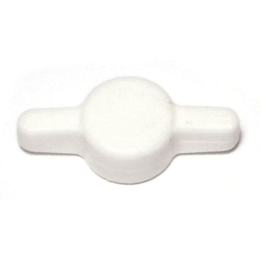 #10 White Plastic Tee Thumb Screw Knobs