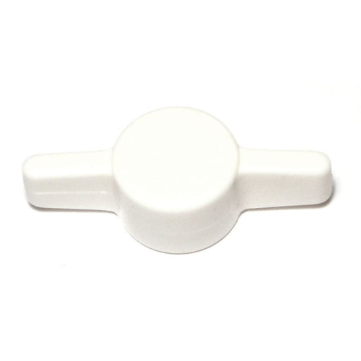 3/8" White Plastic Tee Thumb Screw Knobs