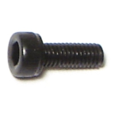 3mm-0.5 x 8mm Black Oxide Class 12.9 Steel Coarse Thread Knurled Head Hex Socket Cap Screws
