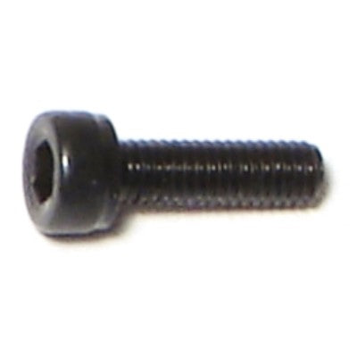 3mm-0.5 x 10mm Black Oxide Class 12.9 Steel Coarse Thread Knurled Head Hex Socket Cap Screws