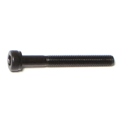 3mm-0.5 x 25mm Black Oxide Class 12.9 Steel Coarse Thread Knurled Head Hex Socket Cap Screws