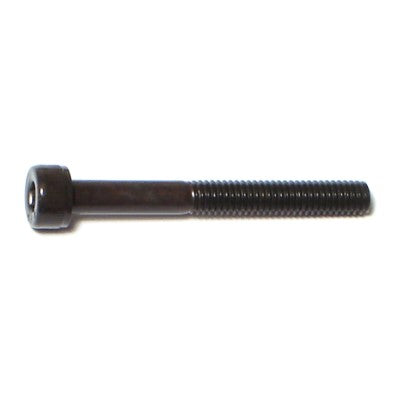 4mm-0.7 x 35mm Black Oxide Class 12.9 Steel Coarse Thread Knurled Head Hex Socket Cap Screws