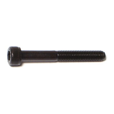 5mm-0.8 x 40mm Black Oxide Class 12.9 Steel Coarse Thread Knurled Head Hex Socket Cap Screws