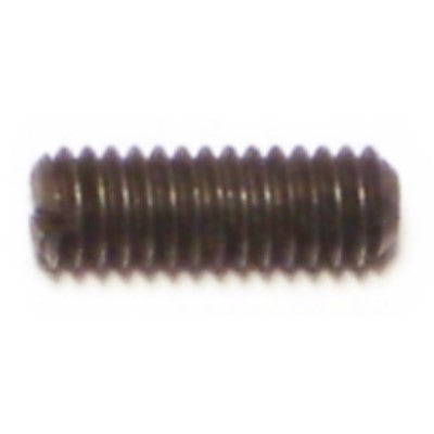 #8-32 x 1/2" Steel Coarse Thread Slotted Headless Set Screws