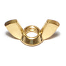 3/8"-16 x 1-7/16" Brass Coarse Thread Cold Forged Wing Nuts