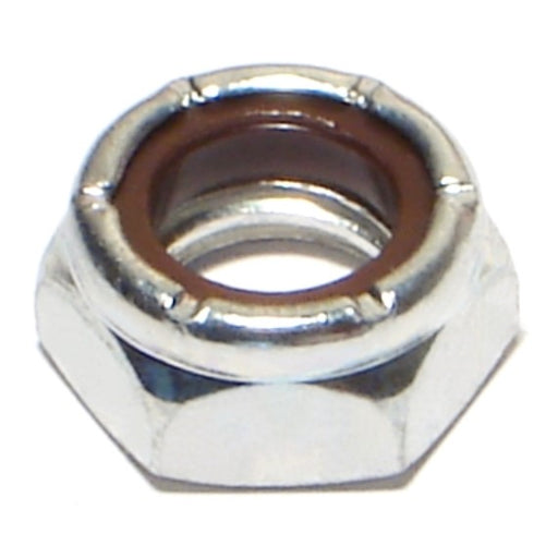 7/16"-14 Zinc Plated Grade 2 Steel Coarse Thread Nylon Insert Lock Nuts