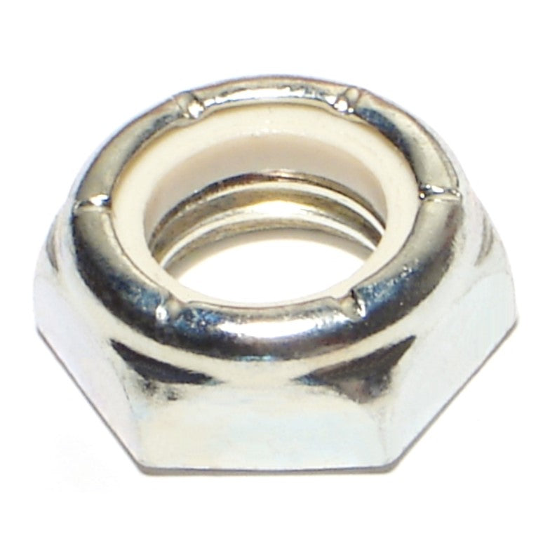 5/8"-11 Zinc Plated Grade 2 Steel Coarse Thread Nylon Thin Lock Nuts