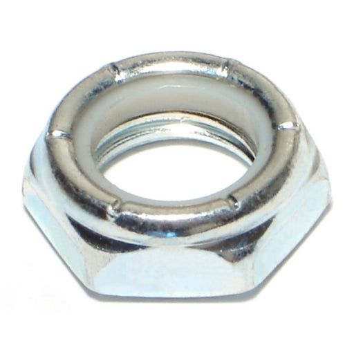 3/4"-10 Zinc Plated Grade 2 Steel Coarse Thread Nylon Thin Lock Nuts