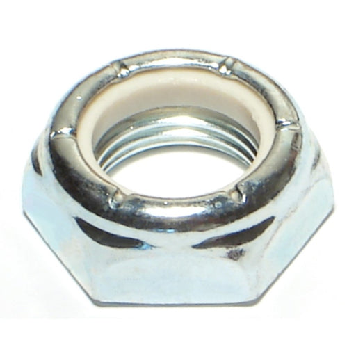 5/8"-18 Zinc Plated Grade 2 Steel Fine Thread Nylon Thin Lock Nuts