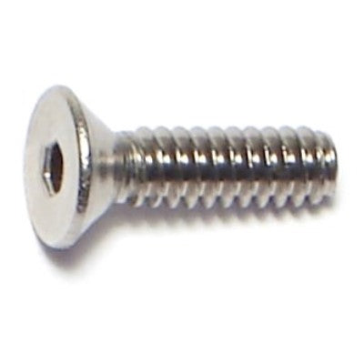 #6-32 x 1/2" 18-8 Stainless Steel Coarse Thread Flat Head Socket Cap Screws