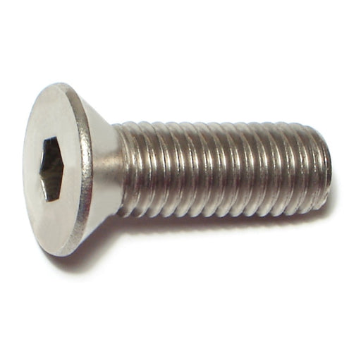 1/2"-13 x 1-1/2" 18-8 Stainless Steel Coarse Thread Flat Head Socket Cap Screws