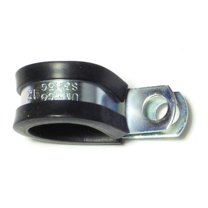 3/4" x 1/2" Rubber Cushioned Steel Support Clamps