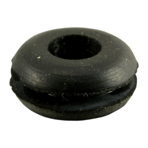 3/16" x 7/16" x 7/32" x 1/16" Black Rubber Grommets