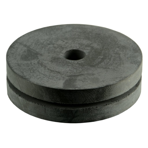 1/4" x 1-1/2" x 0.4" Black Rubber Grommets