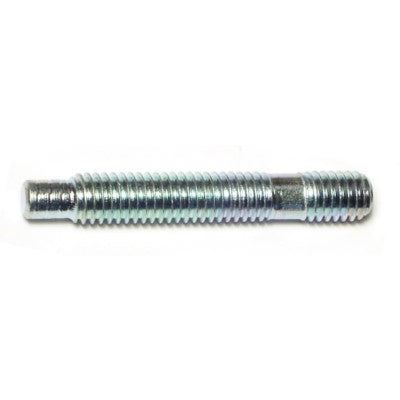 3/8"-16 x 3/8"-16 x 2-9/16" Zinc Plated Steel Coarse Thread Automotive Studs