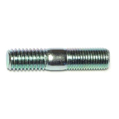 7/16"-14 x 7/16"-20 x 2" Zinc Plated Steel Fine Thread Automotive Studs