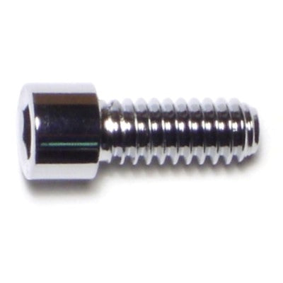 1/4"-20 x 5/8" Chrome Plated Grade 8 Steel Coarse Thread Smooth Head Socket Cap Screws