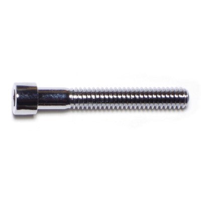 1/4"-20 x 1-3/4" Chrome Plated Grade 8 Steel Coarse Thread Smooth Head Socket Cap Screws