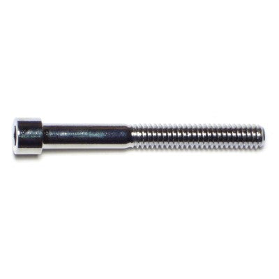 1/4"-20 x 2-1/4" Chrome Plated Grade 8 Steel Coarse Thread Smooth Head Socket Cap Screws