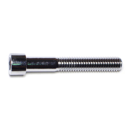 3/8"-16 x 2-1/2" Chrome Plated Grade 8 Steel Coarse Thread Smooth Head Socket Cap Screws