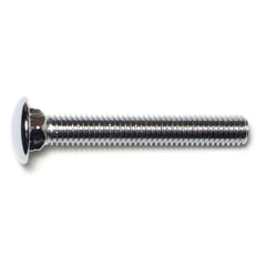 7/16"-14 x 3" Chrome Plated Grade 5 Steel Coarse Thread Carriage Head Bumper Bolts