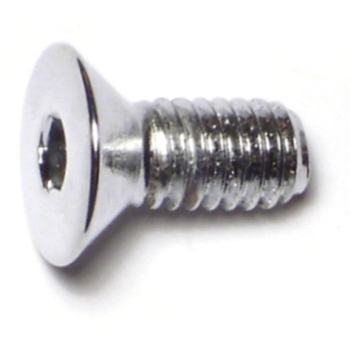 5/16"-18 x 3/4" Chrome Plated Grade 8 Steel Coarse Thread Flat Head Socket Cap Screws