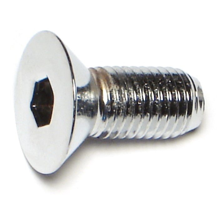 5/16"-24 x 3/4" Chrome Plated Grade 8 Steel Fine Thread Flat Head Socket Cap Screws