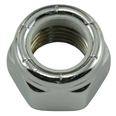 7/16"-20 Chrome Plated Steel Fine Thread Nylon Insert Lock Nuts