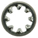 #6 x 9/64" x 19/64" Chrome Plated Grade 8 Steel Internal Tooth Lock Washers