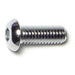 6mm-1.0 x 16mm Chrome Plated Class 10.9 Steel Coarse Thread Button Head Hex Socket Cap Screws