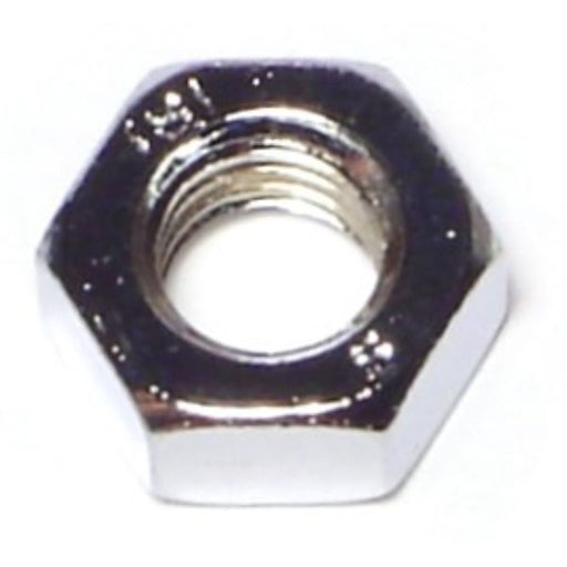 8mm-1.25 Chrome Plated Class 8 Steel Coarse Thread Hex Nuts