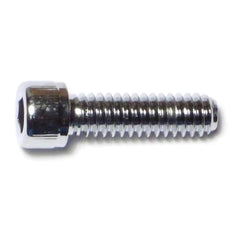 1/4"-20 x 7/8" Chrome Plated Grade 8 Steel Coarse Thread Knurled Socket Cap Screws