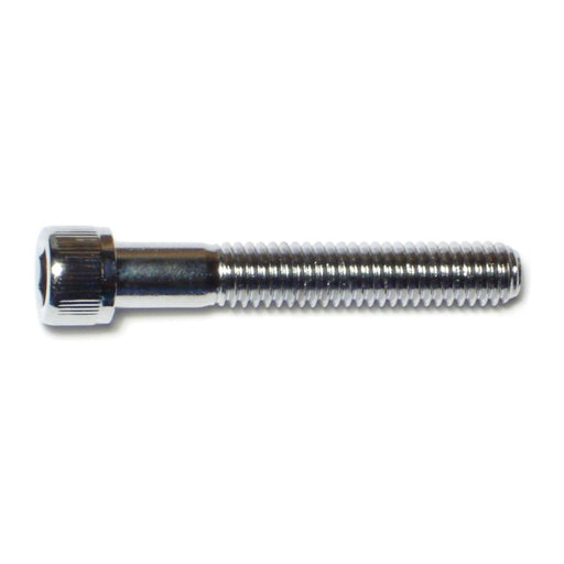 5/16"-18 x 1-3/4" Chrome Plated Grade 8 Steel Coarse Thread Knurled Socket Cap Screws