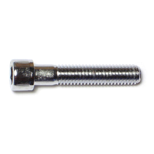 3/8"-16 x 2" Chrome Plated Grade 8 Steel Coarse Thread Knurled Socket Cap Screws