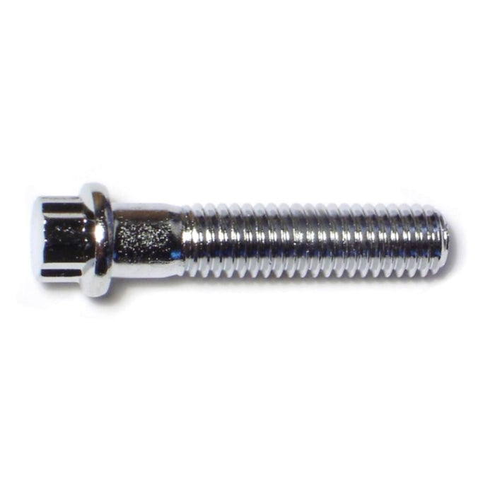 3/8"-16 x 1-3/4" Chrome Plated Steel Coarse Thread Flange Head 12-Point Cap Screws