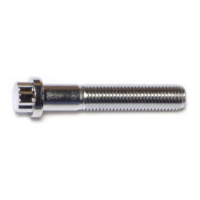 5/16"-24 x 1-3/4" Chrome Plated Steel Fine Thread Flange Head 12-Point Cap Screws