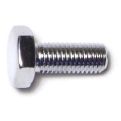 1/4"-28 x 5/8" Chrome Plated Grade 5 Steel Fine Thread Hex Cap Screws