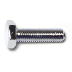 1/4"-28 x 7/8" Chrome Plated Grade 5 Steel Fine Thread Hex Cap Screws