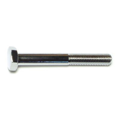 1/4"-28 x 2" Chrome Plated Grade 5 Steel Fine Thread Hex Cap Screws