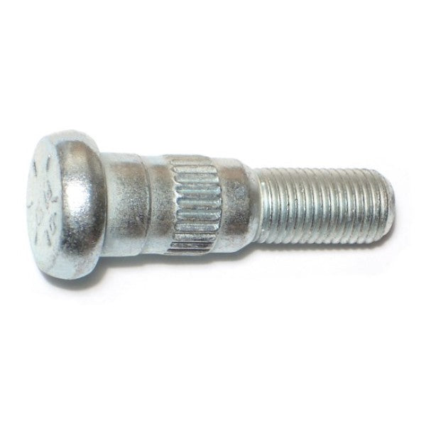 7/16"-20 x 1-3/4" Zinc Plated Steel Fine Thread Automotive Wheel Studs