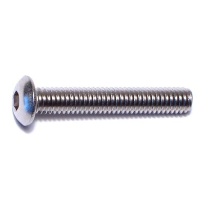 4mm-0.7 x 25mm A2 Stainless Steel Coarse Thread Button Head Hex Socket Cap Screws