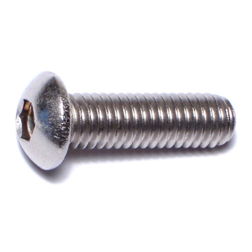 6mm-1.0 x 20mm A2 Stainless Steel Coarse Thread Button Head Hex Socket Cap Screws