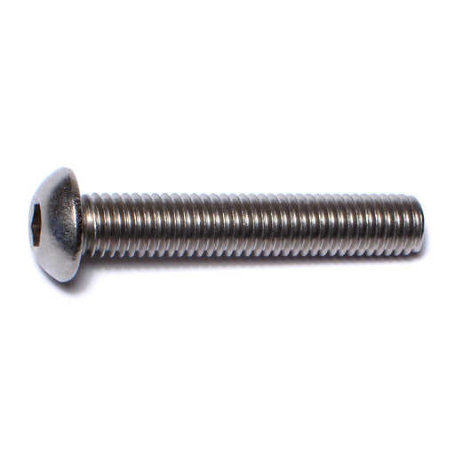 8mm-1.25 x 45mm A2 Stainless Steel Coarse Thread Button Head Hex Socket Cap Screws