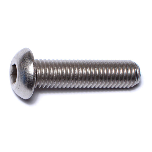 10mm-1.5 x 40mm A2 Stainless Steel Coarse Thread Button Head Hex Socket Cap Screws