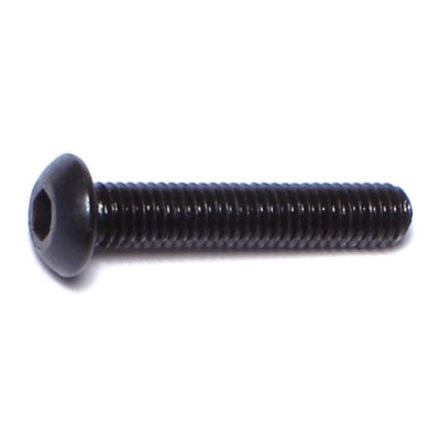 3mm-0.5 x 16mm Black Oxide Class 10.9 Steel Coarse Thread Button Head Hex Socket Cap Screws