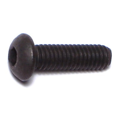 4mm-0.7 x 14mm Black Oxide Class 10.9 Steel Coarse Thread Button Head Hex Socket Cap Screws