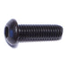 6mm-1.0 x 20mm Black Oxide Class 10.9 Steel Coarse Thread Button Head Hex Socket Cap Screws