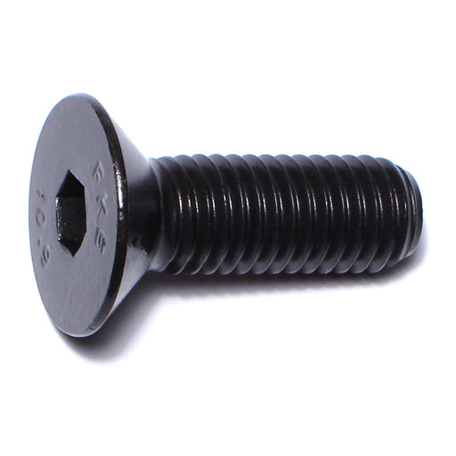 10mm-1.5 x 30mm Black Oxide Class 10.9 Steel Coarse Thread Flat Head Hex Socket Cap Screws