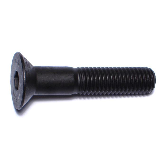 10mm-1.5 x 50mm Black Oxide Class 10.9 Steel Coarse Thread Flat Head Hex Socket Cap Screws